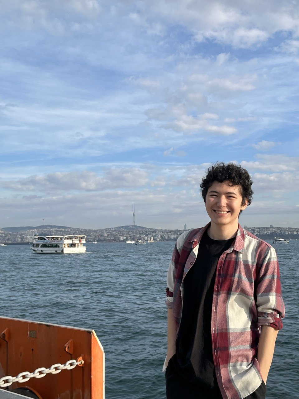 Olzhas travelling by the water